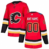 Customized Men's Calgary Flames Red Drift Fashion Adidas Jersey,baseball caps,new era cap wholesale,wholesale hats